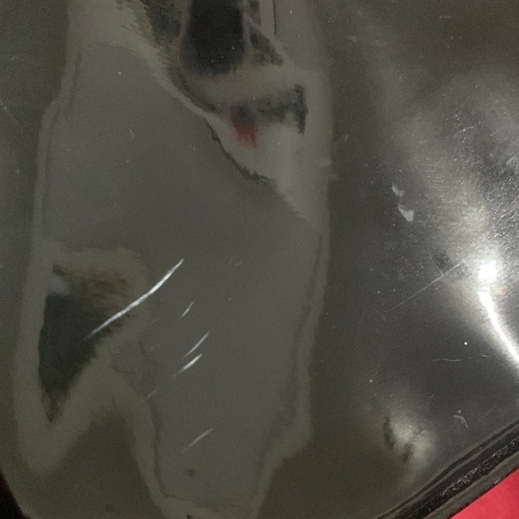 Gianni Black Patent Leather Semicircle Glossy Zip Top Handbag - Picture 8 of 8